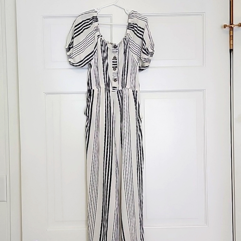 Jessica Simpson Girls Romper Jumpsuit Black and Whit Size 10